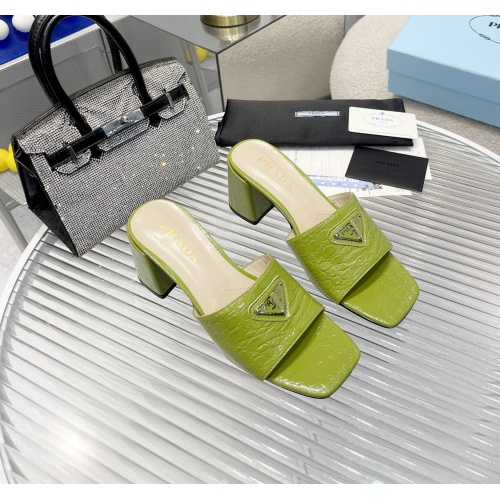 Replica Prada Slippers For Women #1141100 $76.00 USD for Wholesale