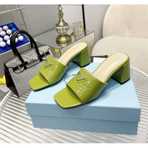 Replica Prada Slippers For Women #1141100 $76.00 USD for Wholesale