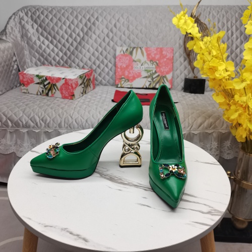 Replica Dolce & Gabbana D&G High-Heeled Shoes For Women #1141192 $160.00 USD for Wholesale