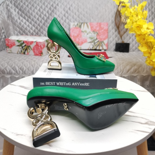 Replica Dolce & Gabbana D&G High-Heeled Shoes For Women #1141192 $160.00 USD for Wholesale