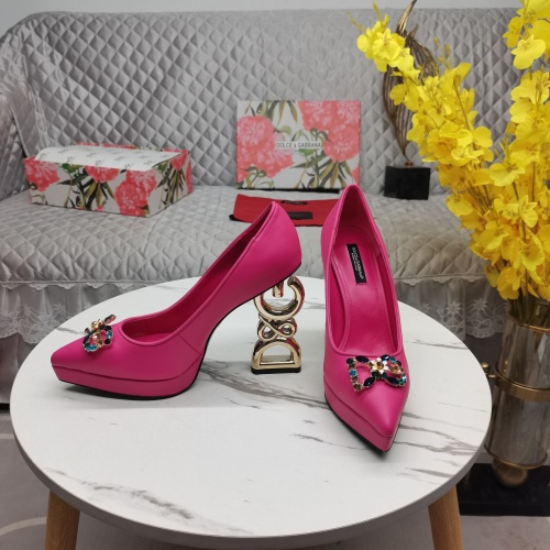 Replica Dolce & Gabbana D&G High-Heeled Shoes For Women #1141194 $160.00 USD for Wholesale