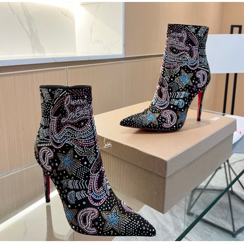 Replica Christian Louboutin Boots For Women #1141250 $195.00 USD for Wholesale