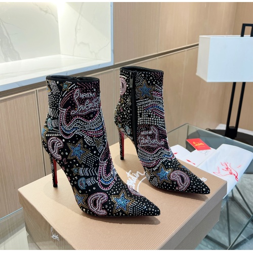 Replica Christian Louboutin Boots For Women #1141250 $195.00 USD for Wholesale