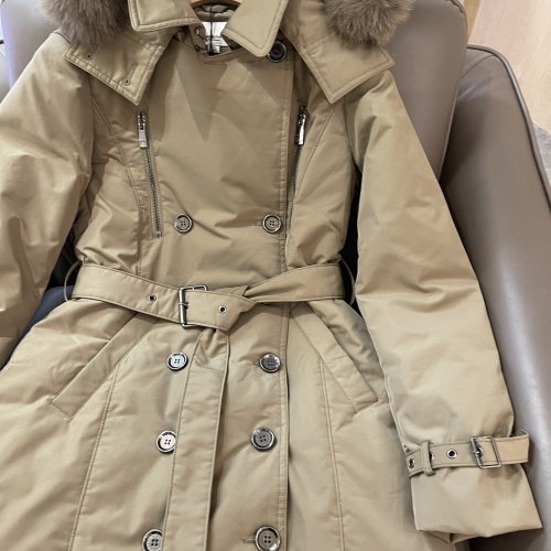 Replica Burberry Down Feather Coat Long Sleeved For Women #1141505 $280.99 USD for Wholesale