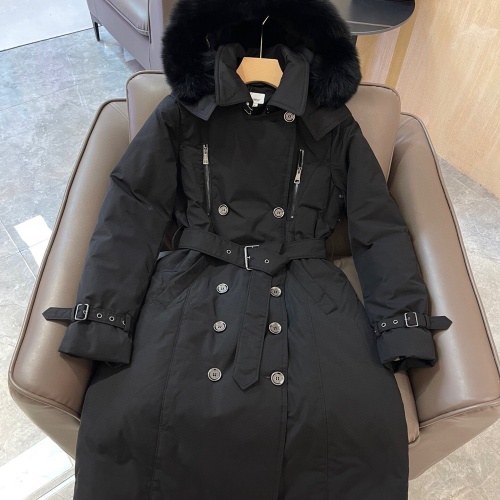 Burberry Down Feather Coat Long Sleeved For Women #1141506 $280.99 USD, Wholesale Replica Burberry Down Feather Coat