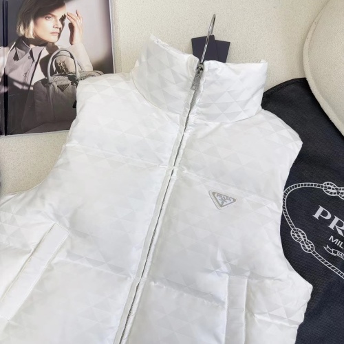 Replica Prada Down Feather Coat Sleeveless For Women #1141507 $192.00 USD for Wholesale