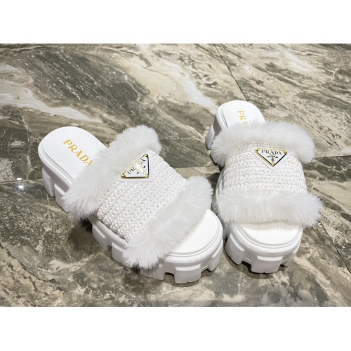 Replica Prada Slippers For Women #1141543 $102.00 USD for Wholesale