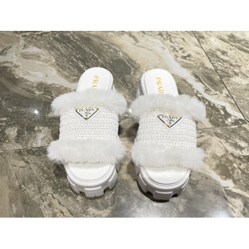 Replica Prada Slippers For Women #1141543 $102.00 USD for Wholesale