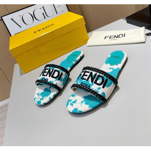Fendi Slippers For Women #1141591 $80.00 USD, Wholesale Replica Fendi Slippers