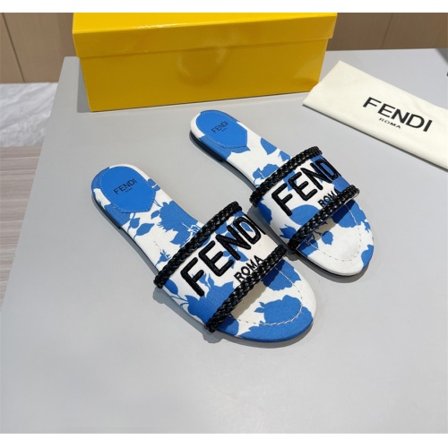 Replica Fendi Slippers For Women #1141592 $80.00 USD for Wholesale