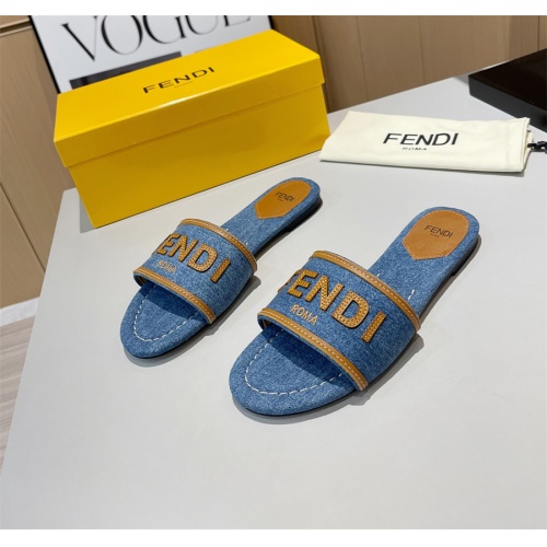 Fendi Slippers For Women #1141593 $80.00 USD, Wholesale Replica Fendi Slippers