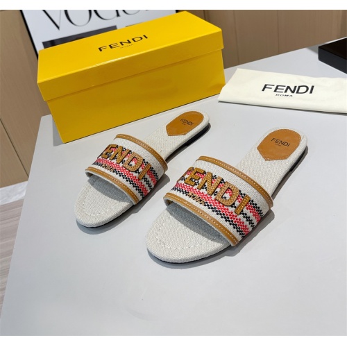 Fendi Slippers For Women #1141597 $80.00 USD, Wholesale Replica Fendi Slippers