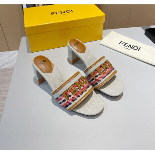 Replica Fendi Slippers For Women #1141603 $85.00 USD for Wholesale