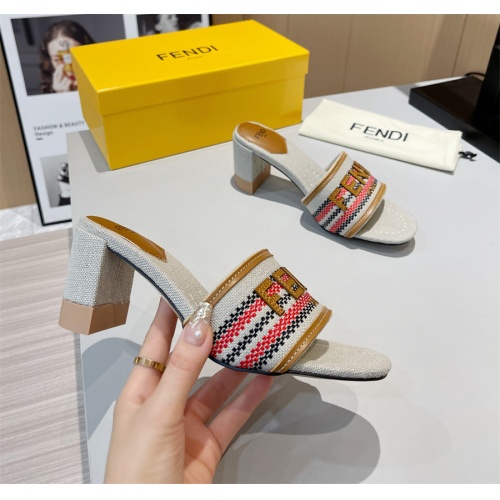 Replica Fendi Slippers For Women #1141603 $85.00 USD for Wholesale