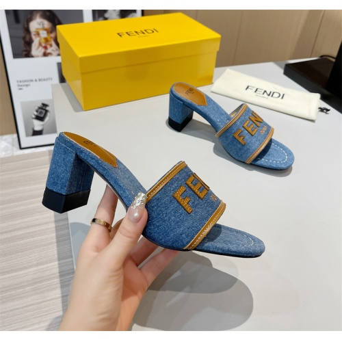 Replica Fendi Slippers For Women #1141604 $85.00 USD for Wholesale