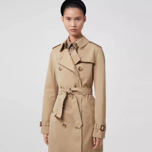 Replica Burberry Trench Coat Long Sleeved For Women #1142009 $170.00 USD for Wholesale