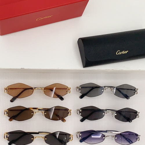 Replica Cartier AAA Quality Sunglassess #1142322 $68.00 USD for Wholesale