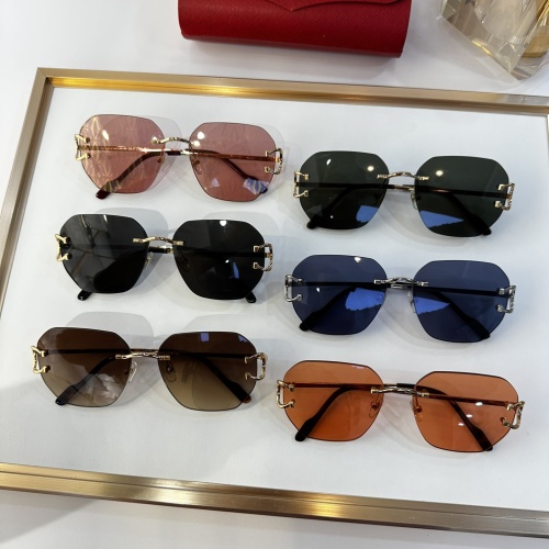 Replica Cartier AAA Quality Sunglassess #1142328 $68.00 USD for Wholesale
