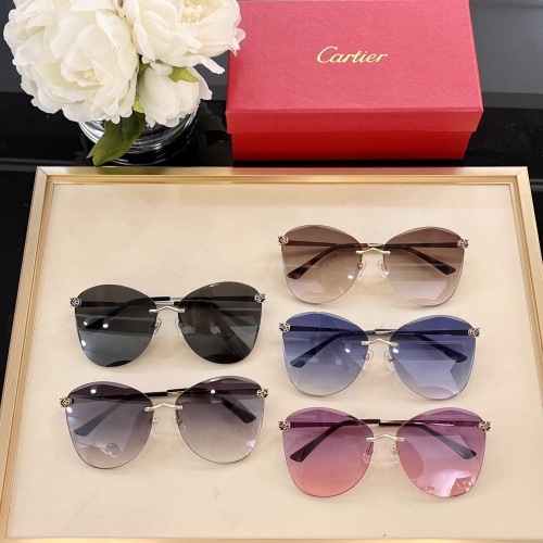 Replica Cartier AAA Quality Sunglassess #1142332 $68.00 USD for Wholesale