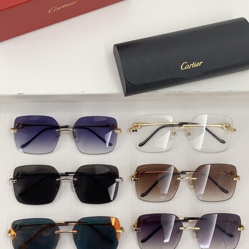 Replica Cartier AAA Quality Sunglassess #1142345 $68.00 USD for Wholesale