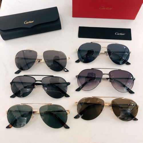Replica Cartier AAA Quality Sunglassess #1142370 $48.00 USD for Wholesale