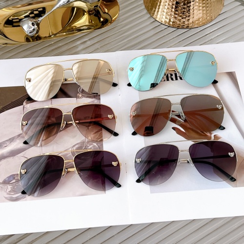 Replica Cartier AAA Quality Sunglassess #1142380 $48.00 USD for Wholesale