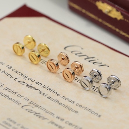 Replica Cartier Earrings For Women #1144576 $32.00 USD for Wholesale