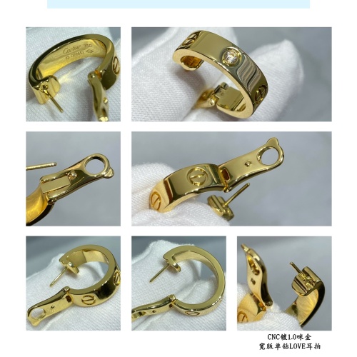 Replica Cartier Earrings For Women #1144719 $64.00 USD for Wholesale