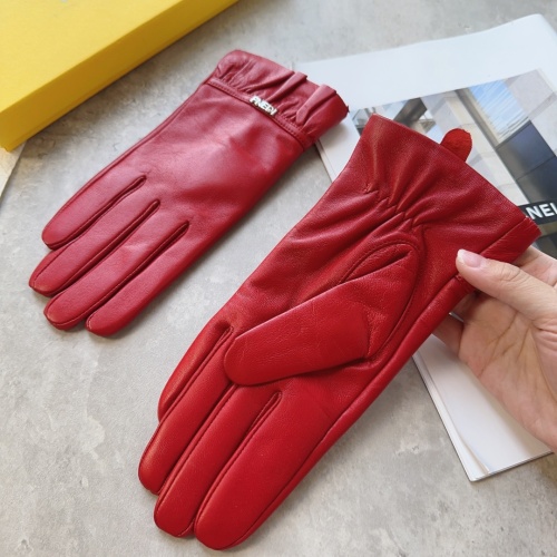 Replica Fendi Gloves For Women #1145095 $48.00 USD for Wholesale