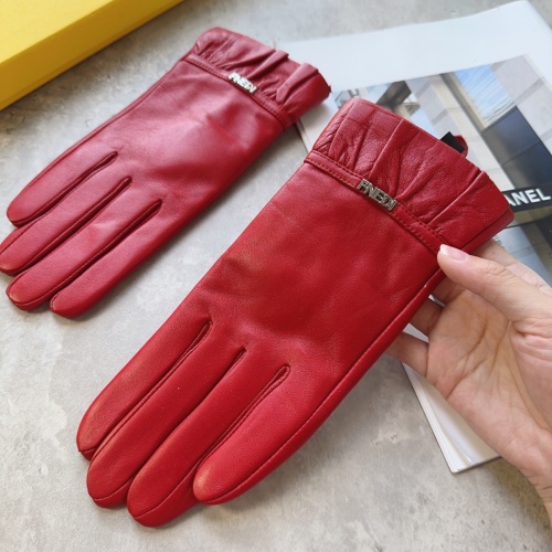 Replica Fendi Gloves For Women #1145095 $48.00 USD for Wholesale