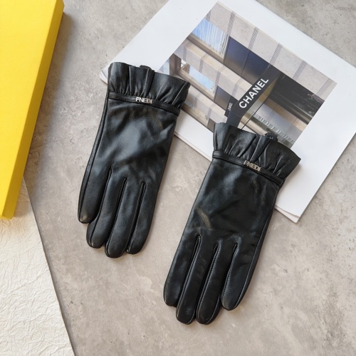 Fendi Gloves For Women #1145096 $48.00 USD, Wholesale Replica Fendi Gloves