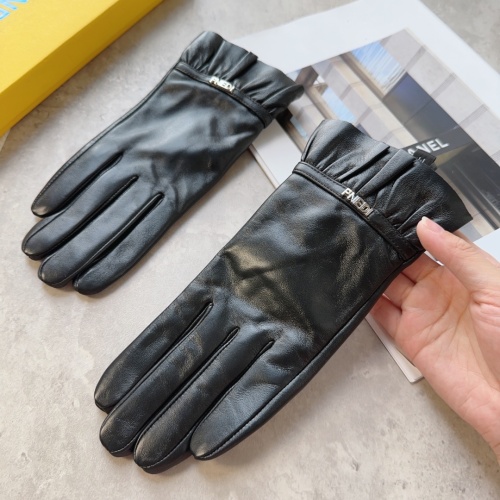 Replica Fendi Gloves For Women #1145096 $48.00 USD for Wholesale