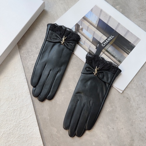 Yves Saint Laurent Gloves For Women #1145107 $45.00 USD, Wholesale Replica Yves Saint Laurent Gloves