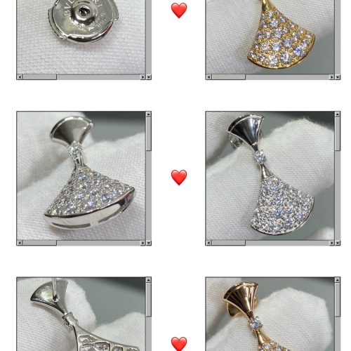 Replica Bvlgari Earrings For Women #1145122 $52.00 USD for Wholesale