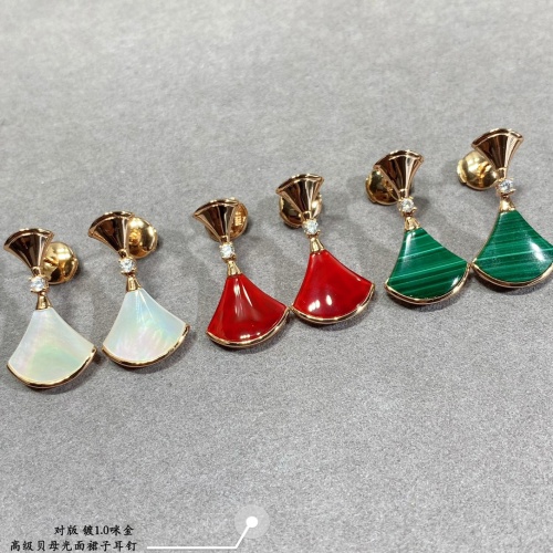 Replica Bvlgari Earrings For Women #1145127 $56.00 USD for Wholesale
