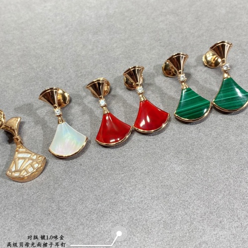 Replica Bvlgari Earrings For Women #1145129 $56.00 USD for Wholesale
