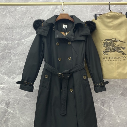 Replica Burberry Down Feather Coat Long Sleeved For Women #1145248 $280.99 USD for Wholesale