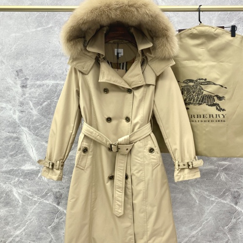 Replica Burberry Down Feather Coat Long Sleeved For Women #1145249 $280.99 USD for Wholesale