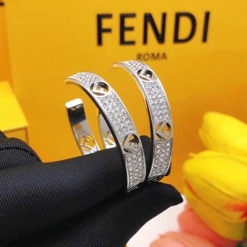 Replica Fendi Earrings For Women #1145352 $34.00 USD for Wholesale