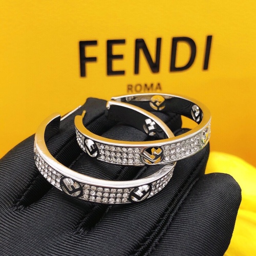 Replica Fendi Earrings For Women #1145352 $34.00 USD for Wholesale
