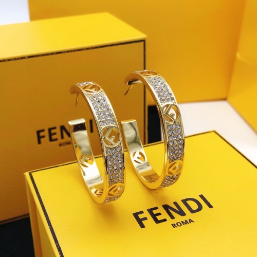 Fendi Earrings For Women #1145353 $34.00 USD, Wholesale Replica Fendi Earrings