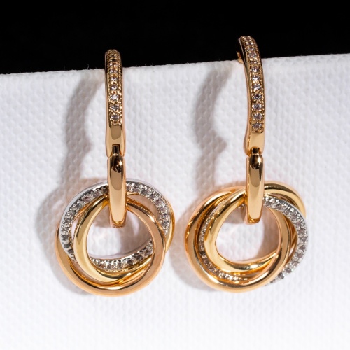 Replica Cartier Earrings For Women #1145485 $52.00 USD for Wholesale