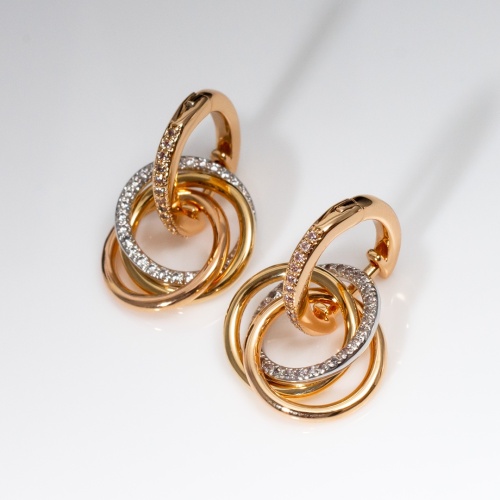 Replica Cartier Earrings For Women #1145485 $52.00 USD for Wholesale
