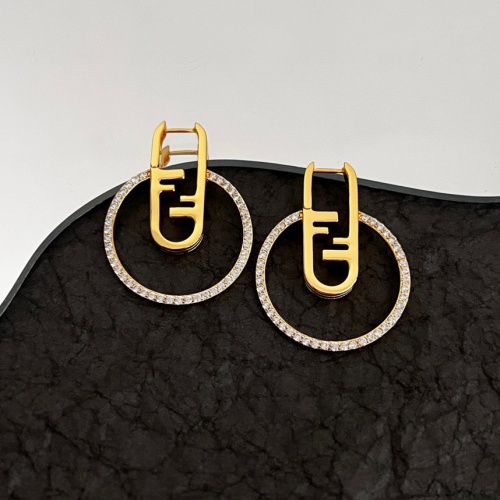 Replica Fendi Earrings For Women #1145798 $40.00 USD for Wholesale