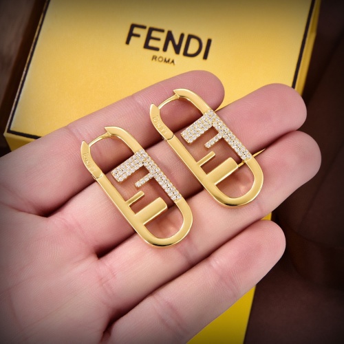 Replica Fendi Earrings For Women #1145959 $34.00 USD for Wholesale