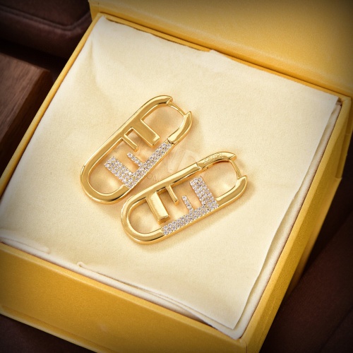 Replica Fendi Earrings For Women #1145959 $34.00 USD for Wholesale