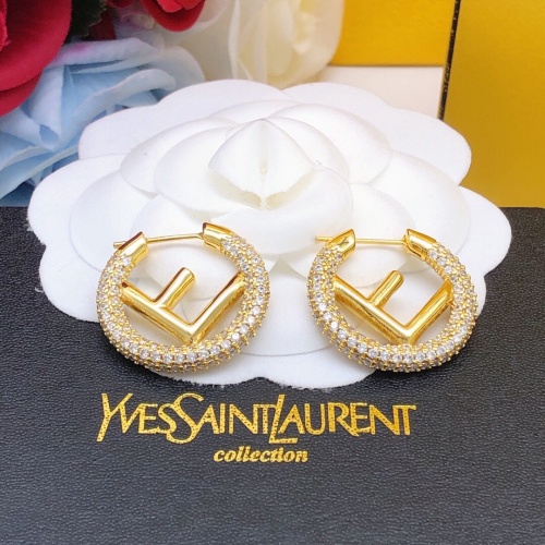 Replica Fendi Earrings For Women #1145980 $29.00 USD for Wholesale