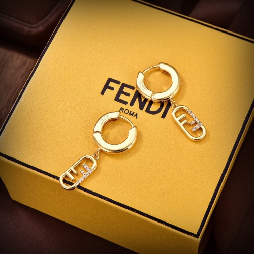 Replica Fendi Earrings For Women #1146157 $27.00 USD for Wholesale