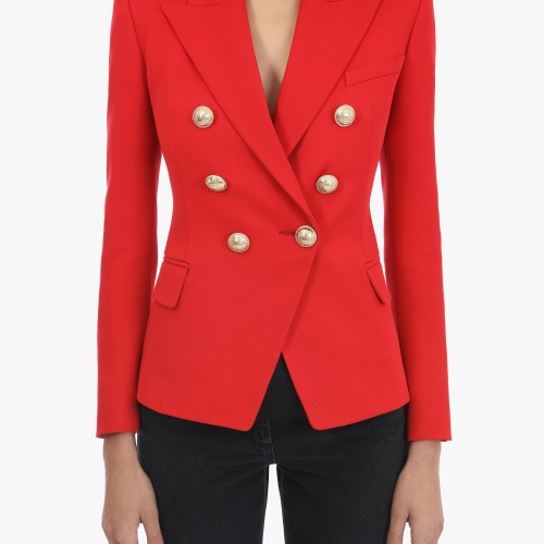 Replica Balmain Jackets Long Sleeved For Women #1146898 $68.00 USD for Wholesale