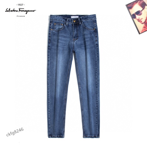 Replica Salvatore Ferragamo Jeans For Men #1147304 $42.00 USD for Wholesale
